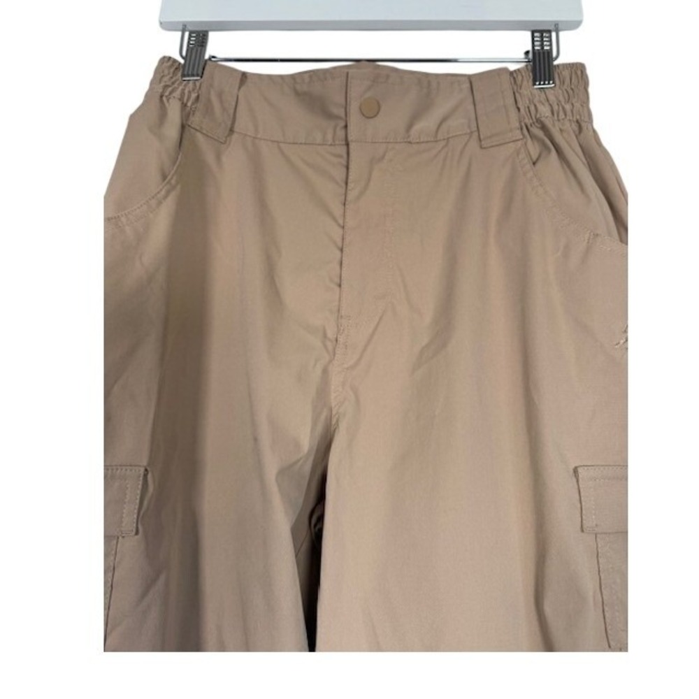 NWOT‎ Jordan Flight Cargo Pants Tan Wide Leg Drawstring Womens - Medium - Picture 9 of 16
